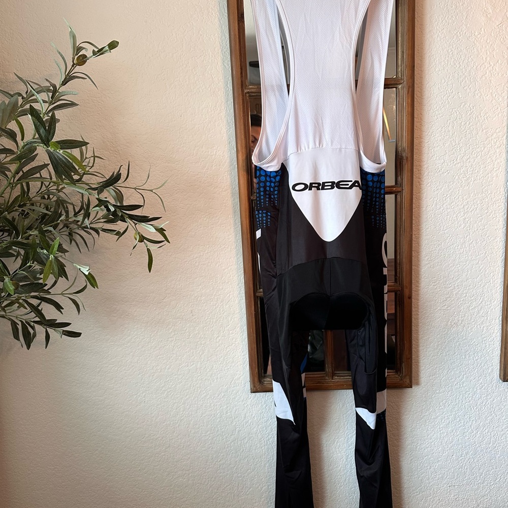Orbea Cycling Bib Tights XXXL Black Blue Padded Bib Pants - Picture 6 of 6